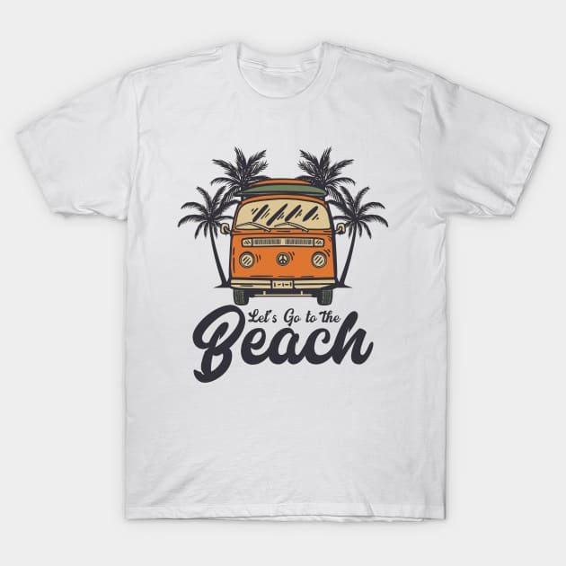 beach T-Shirt by vickwinarto99